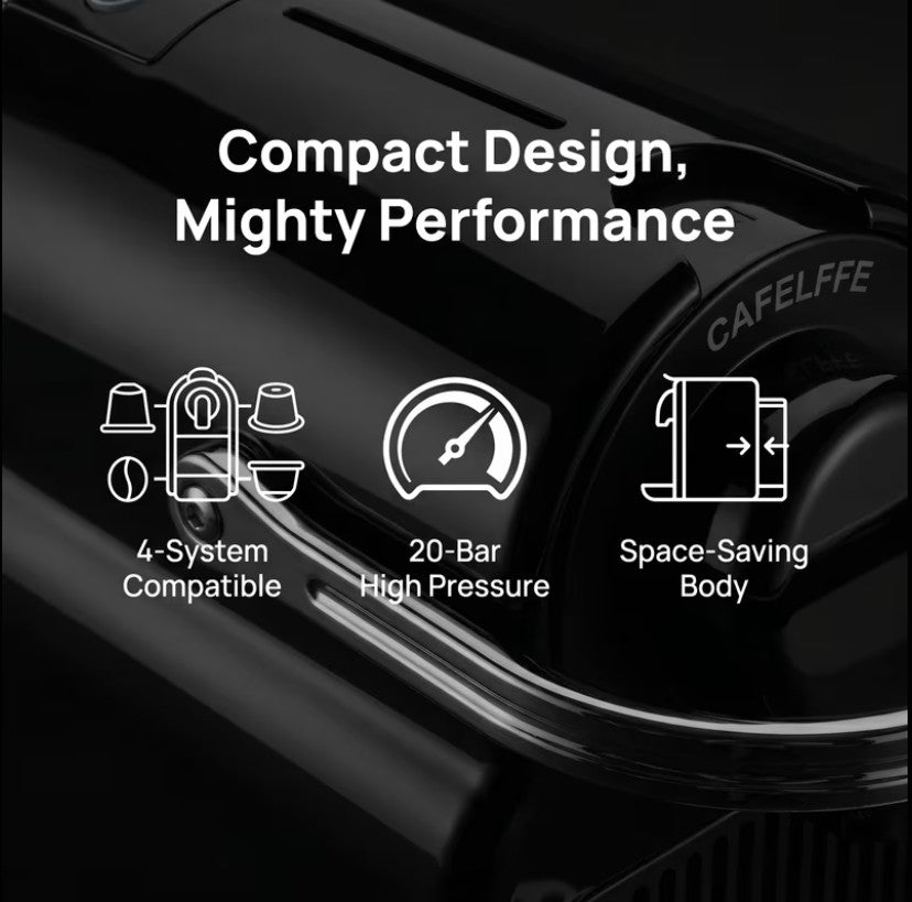 CAFELFFE MK-603 Capsule Coffee Machine – 20 Bar Espresso Maker | Velcrema